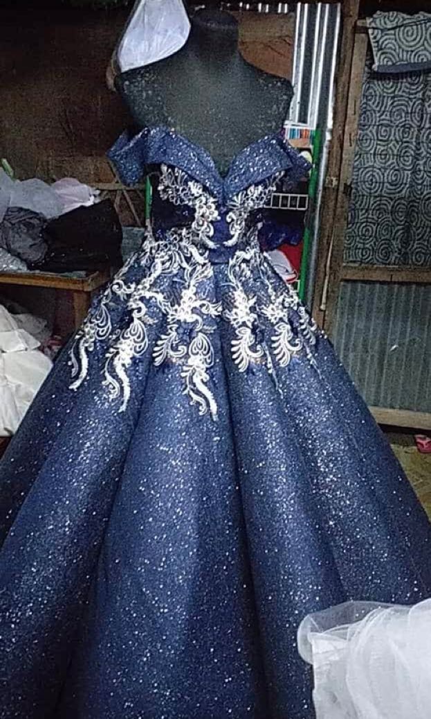 long dress umbrella cutting