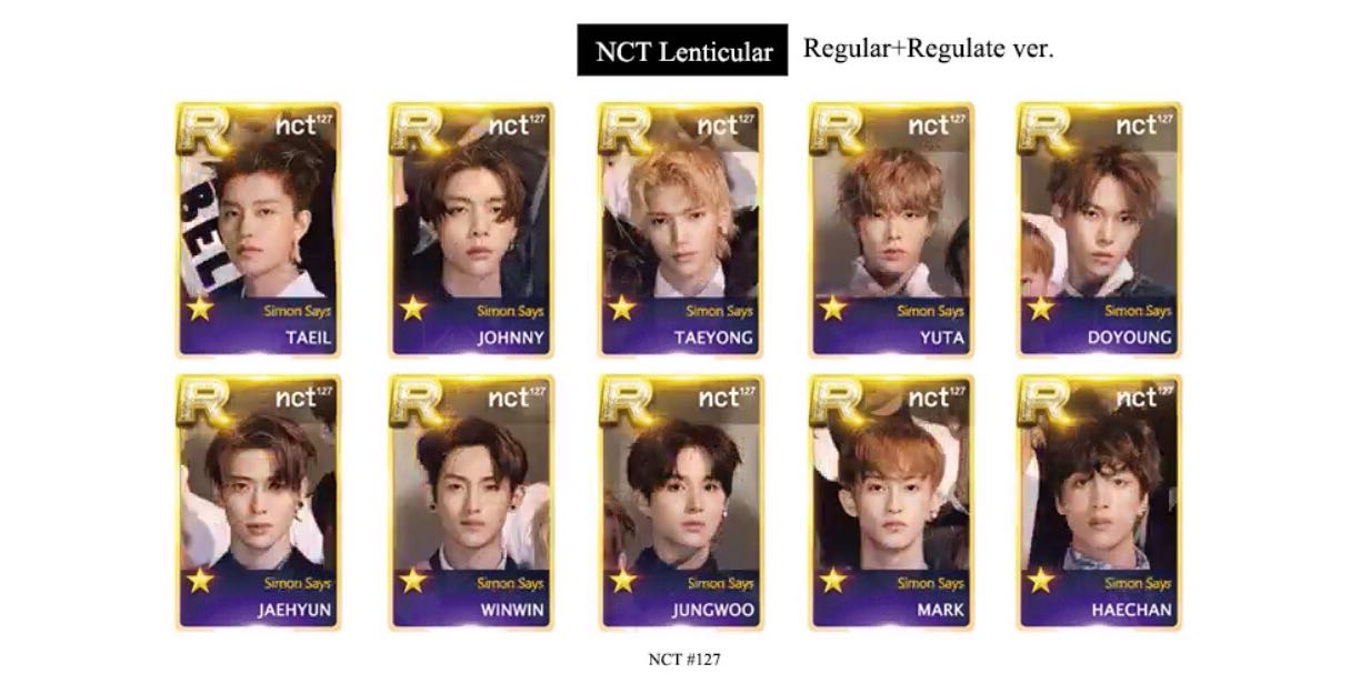 Nct Lenticular Card Simon Says Regular Hobbies Toys Memorabilia Collectibles K Wave On Carousell