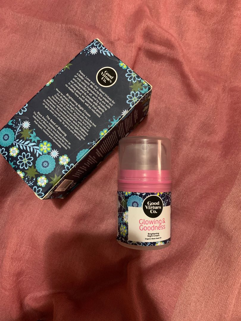 good virtues co brightening night cream