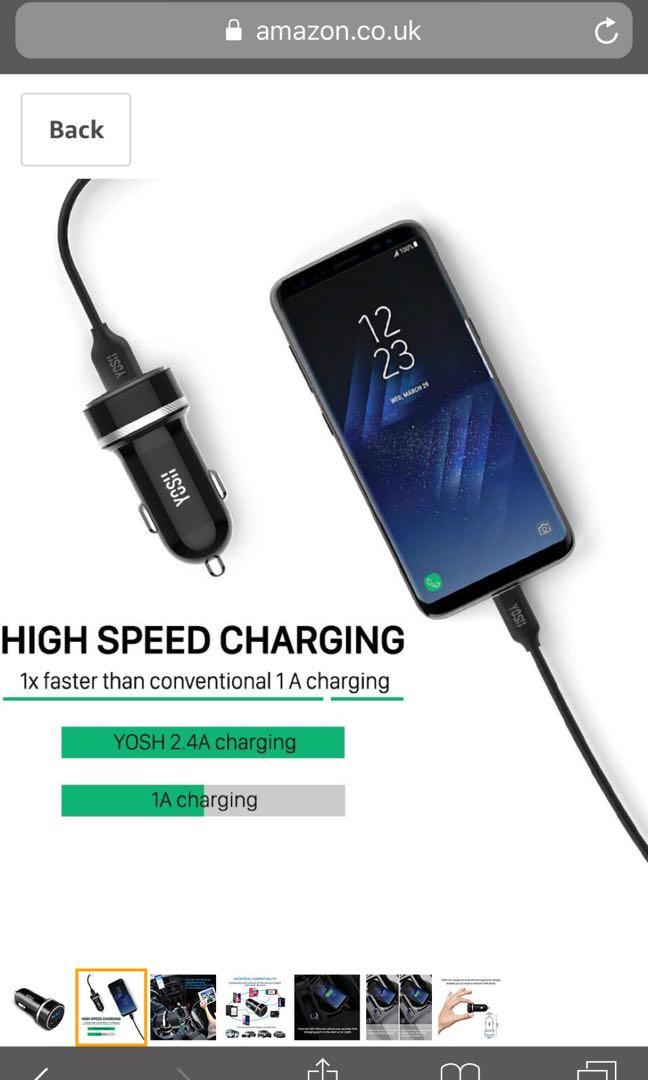 iphone car adapter charger