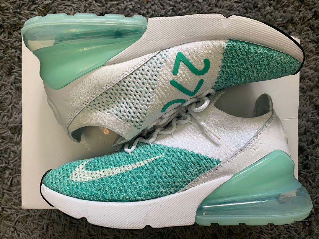 Nike Air Max 270 Flyknit Women s Fashion Footwear Sneakers on