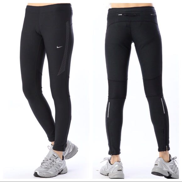 Nike Dri Fit Running Leggings with Zipper Ankle, Women's Fashion, Bottoms,  Other Bottoms on Carousell