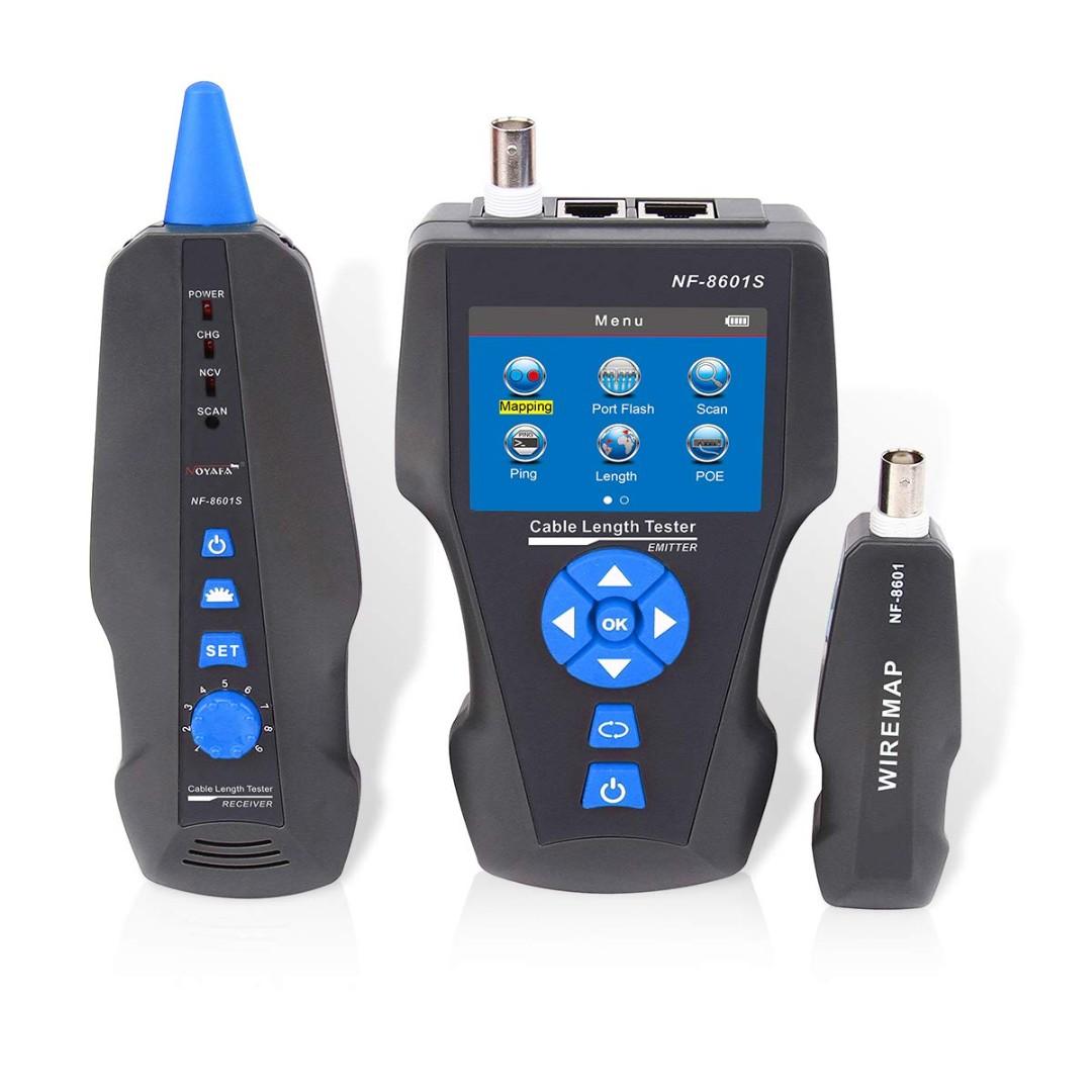 Noyafa NF-8601S TDR Multi-functional LCD Network Cable Tester Tracker ...