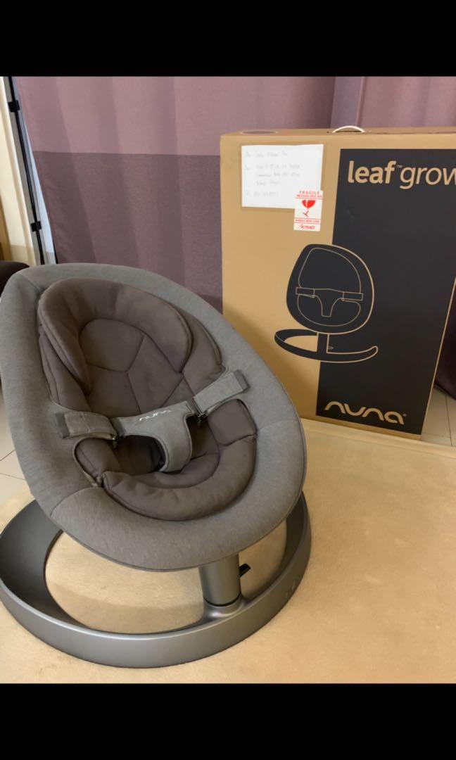 NUNA Leaf Grow Reclinable Baby Swing IRON