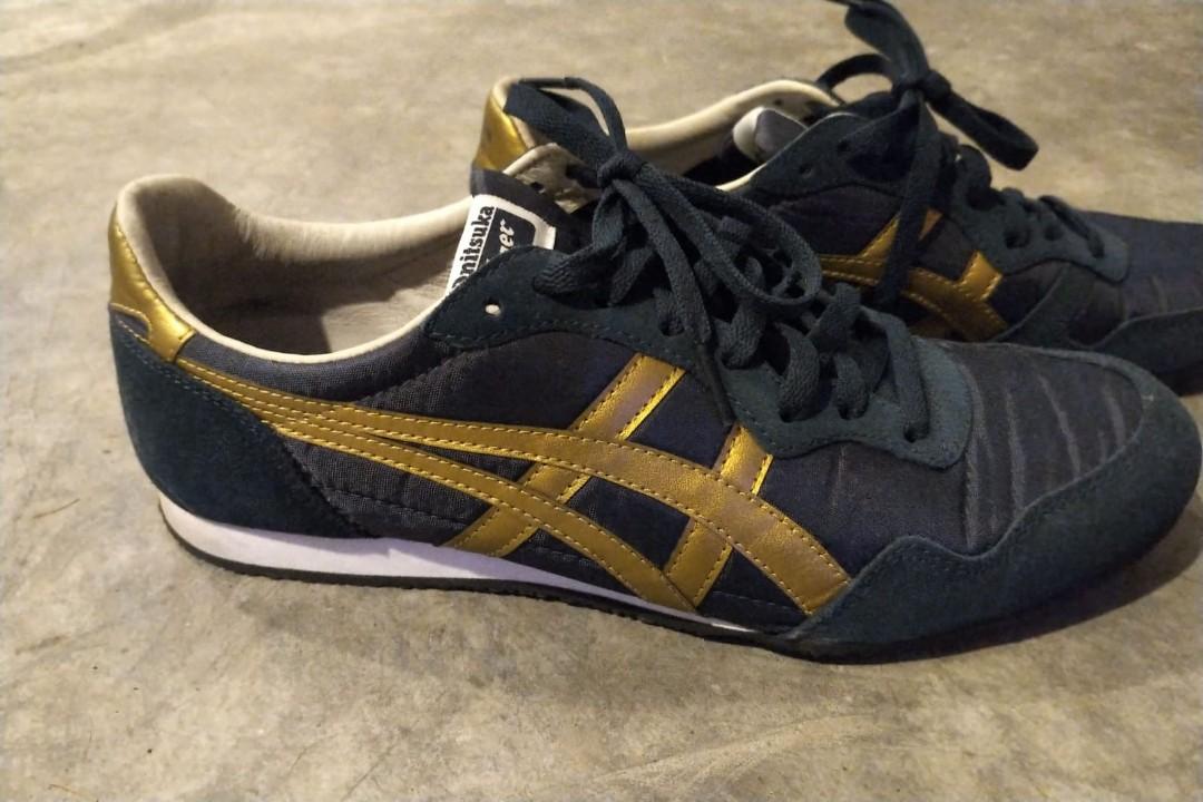 onitsuka tiger serrano mens gold