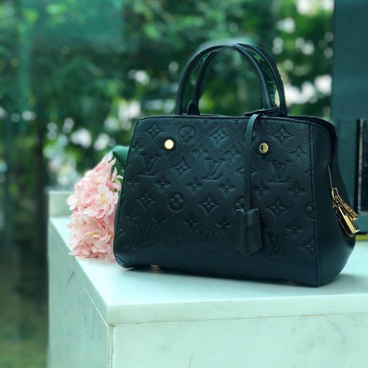 LV Montaigne Damier Ebene Handbag, Luxury, Bags & Wallets on Carousell