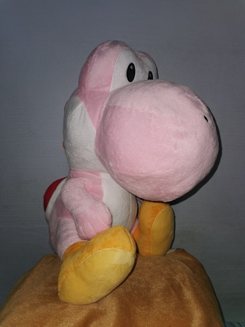 pink yoshi plush toy