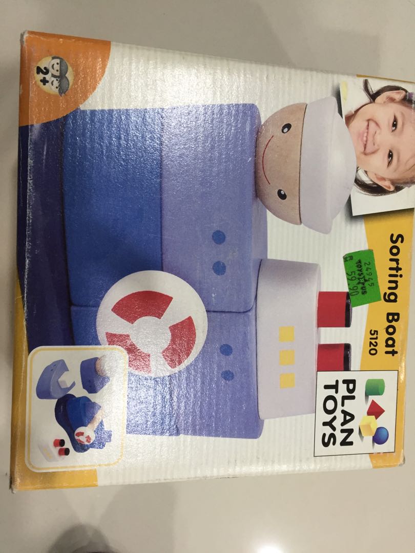 Plan Toys Sorting Boat, Hobbies & Toys, Toys & Games on Carousell