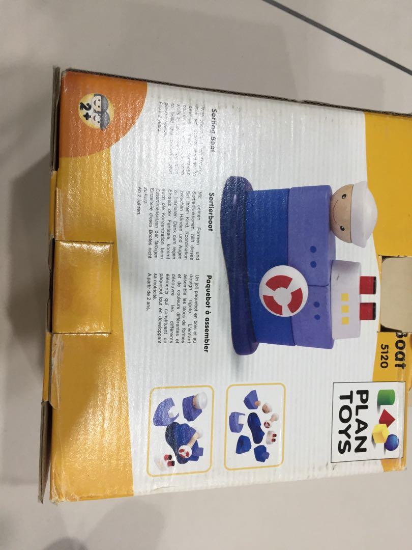 Plan Toys Sorting Boat, Hobbies & Toys, Toys & Games on Carousell