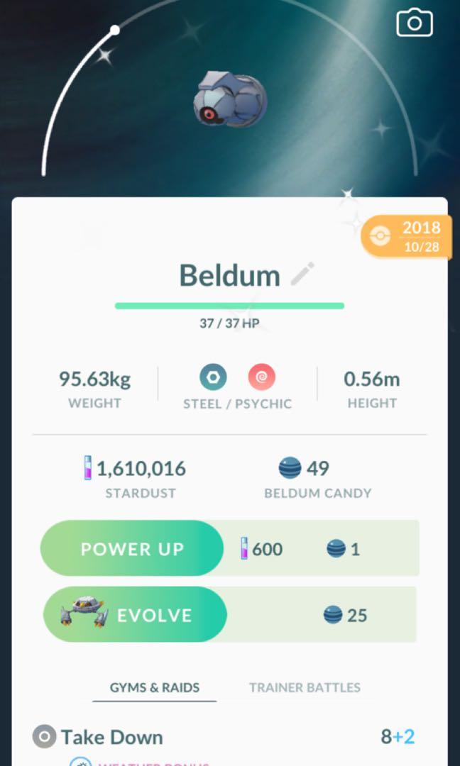 Pokemon Go Shiny Beldum Toys Games Video Gaming Video Games