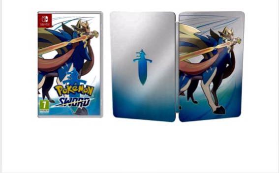 Pokemon Sword And Shield Nintendo Switch Game Steelbook On