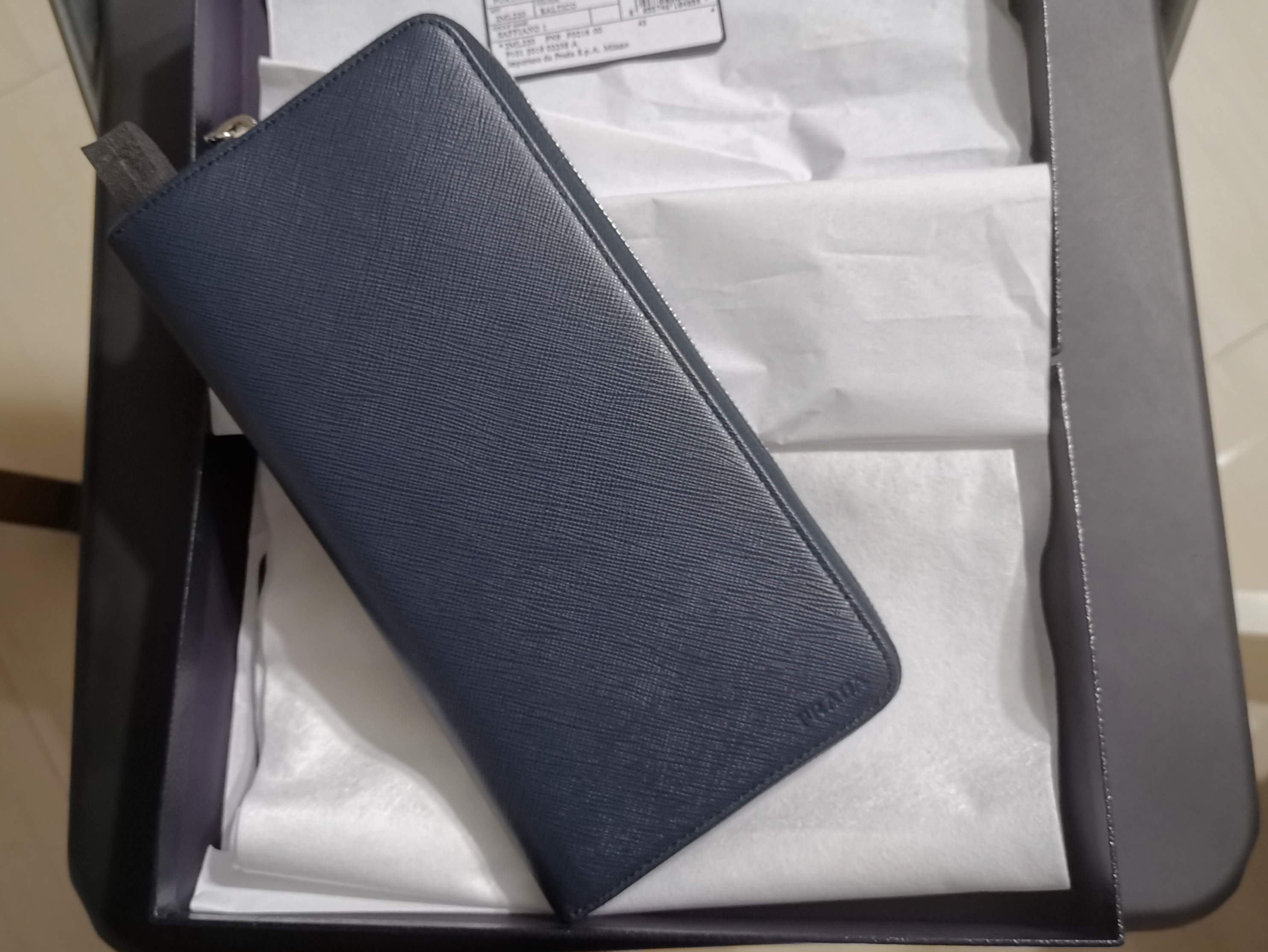 Prada sales travel wallet