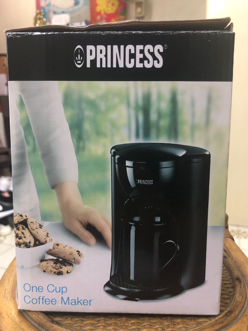 Princess One Cup Coffee Maker 咖啡機 (連咖啡杯), 家庭電器, 廚房電器, 咖啡機及咖啡壺 - Carousell