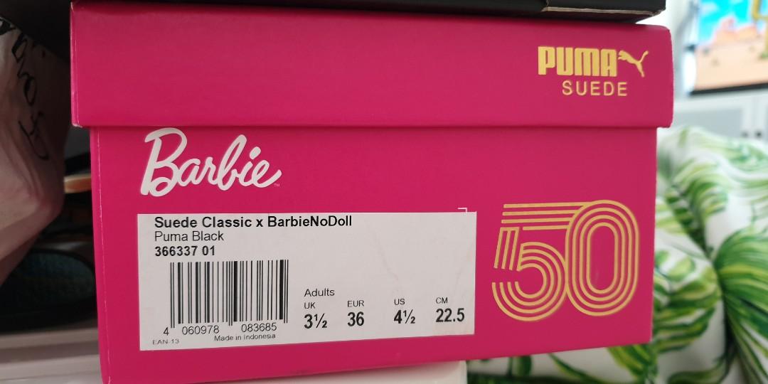 Puma Suede 50 Anniversary Barbie Doll Women s Fashion Footwear