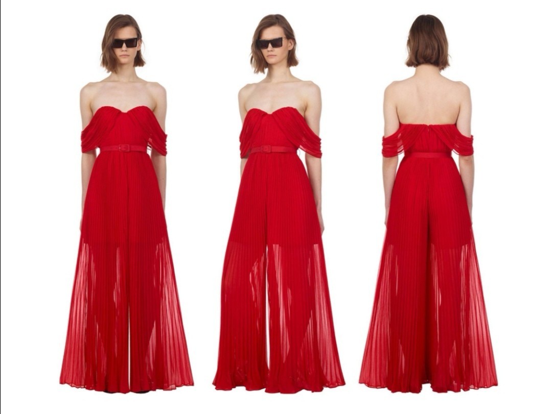 self portrait red jumpsuit