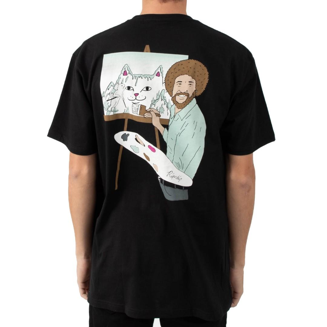 RipNDip Bob Ross T Shirt Black