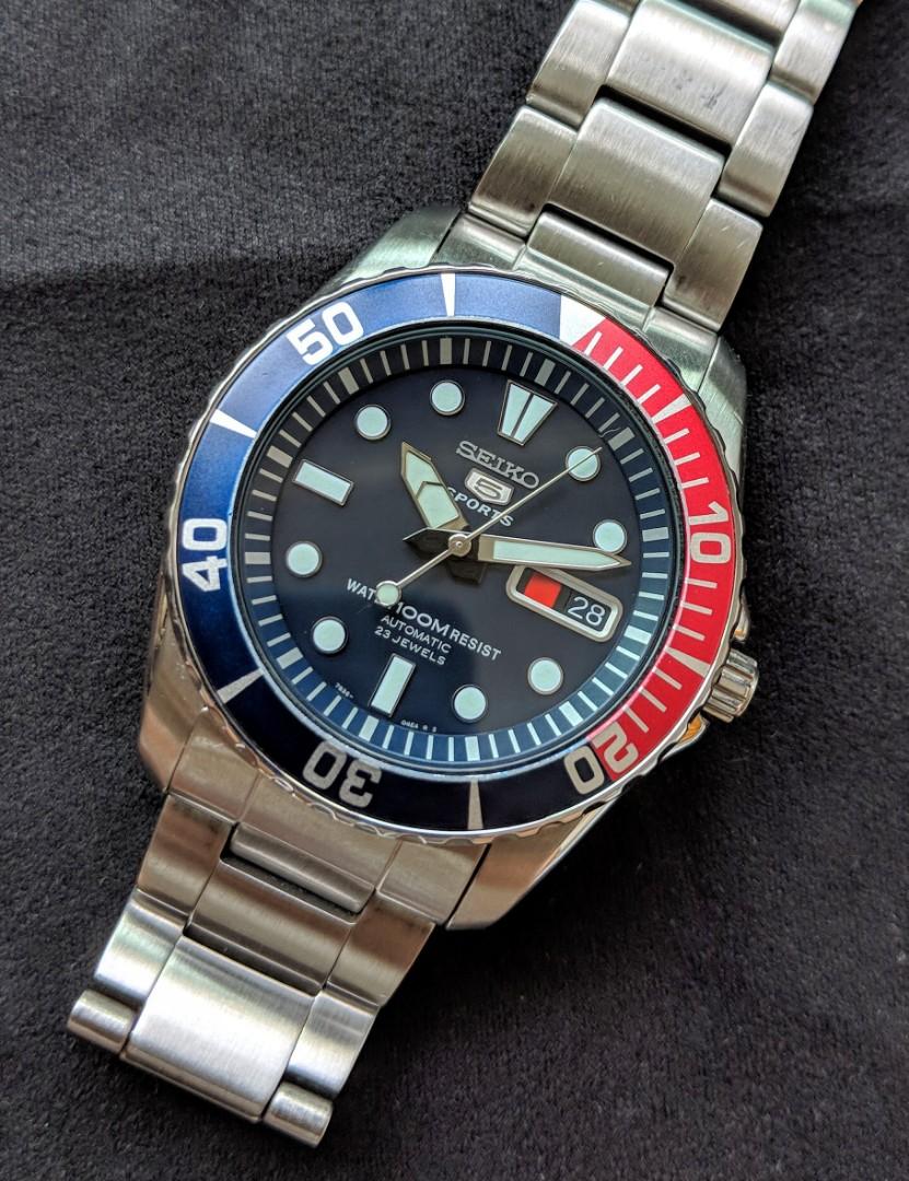 Seiko 5 Sports Automatic 23 Jewels SNZF15 SNZF15K SNZF15K1 -
