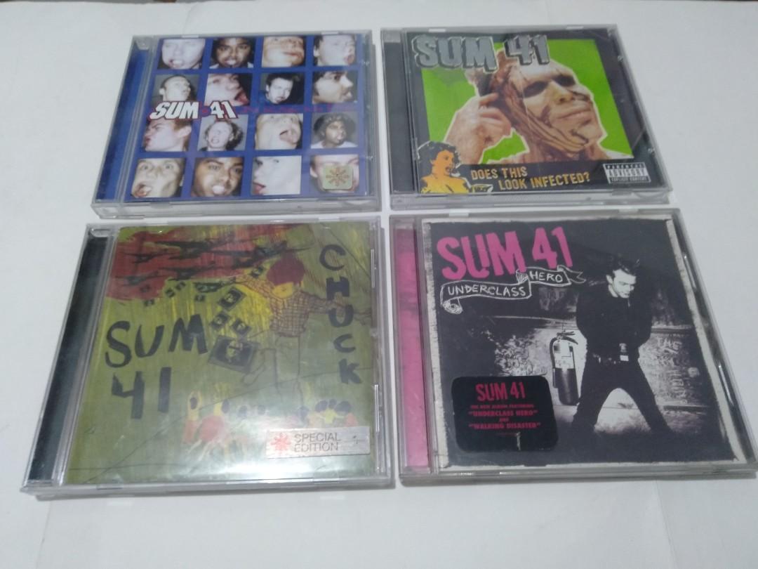 Lot Sum 41 - X4 Studio Album Audio CD (Category: CDs & DVDs) located in Las Pinas. Submitted by cobieshop (Listing ID 242470729, Image 1). Description: Sum 41- 4 Studio Album 1. All Killer No Filler 2. Does This Look Infected? (SOLD) 3. Chuck 4. Underclass Hero For Inquiry, please call or text 0912-1183504.