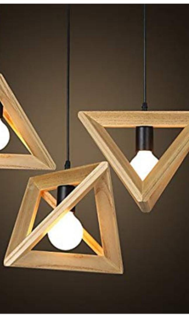 Triangular frame light 30cm (Category: Frames & Pictures) located in Singapore. Submitted by hidingbehindatree (Listing ID 242437796, Image 1). Description: triangle light.