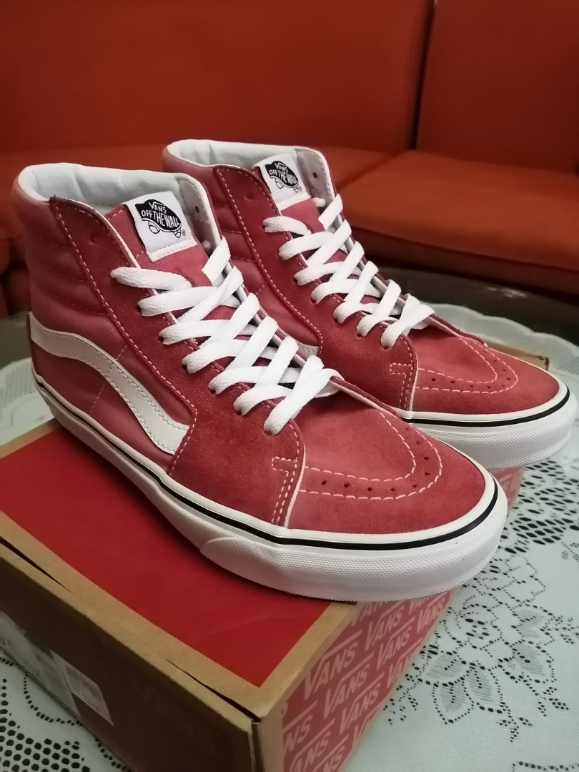 vans sk8 hi strawberry pink