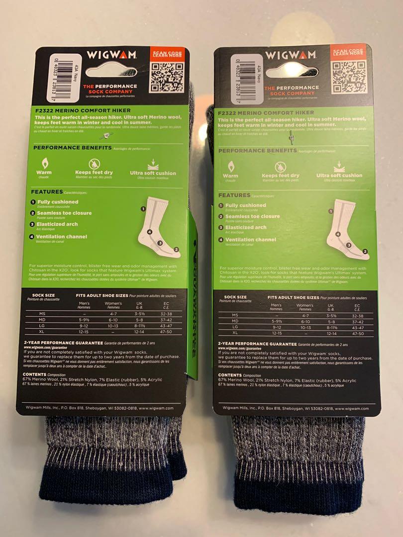 Winter Socks Wigwam Merino Comfort Hiker Navy On Carousell