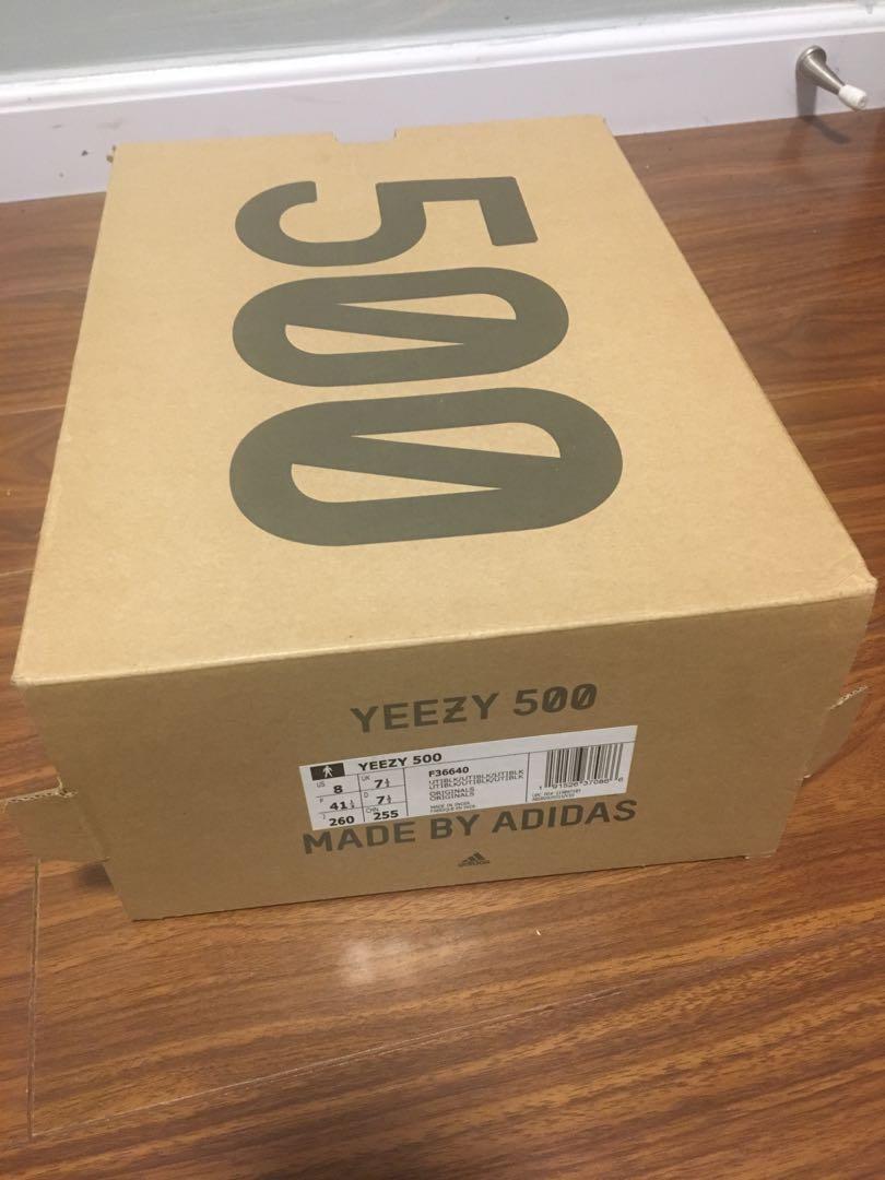 yeezy 500 shoe box