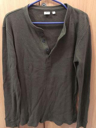 Uniqlo Olive Green Long Sleeves