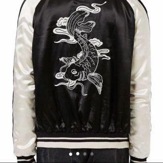 Bomber Jacket topman fish