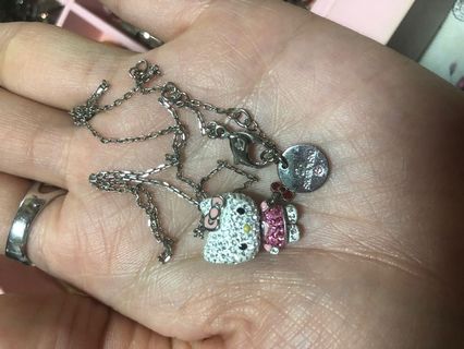 Hello kitty 施華洛世奇水晶頸鍊64210510067458110