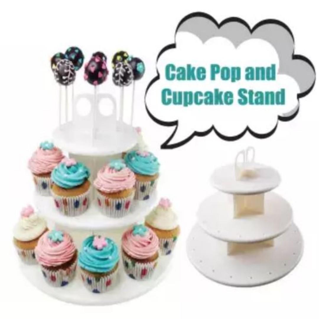 41 hole cake pop cupcake stand display rack plastic stand, Home