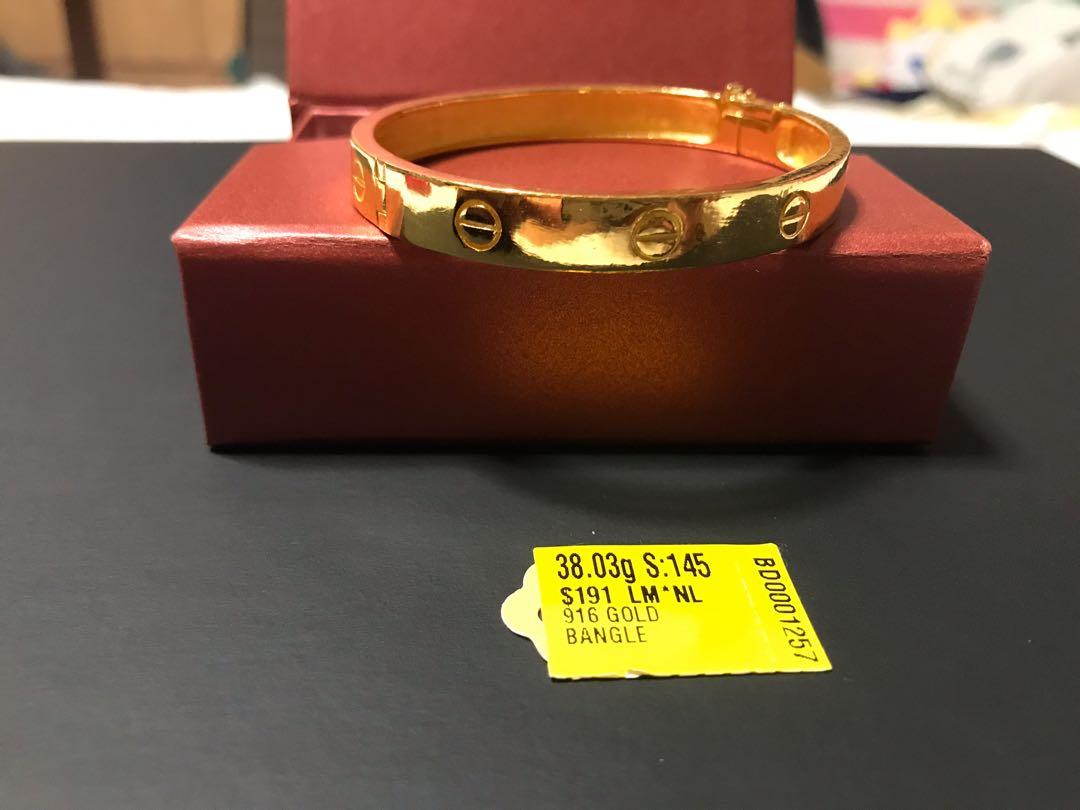 price of cartier love bangle singapore