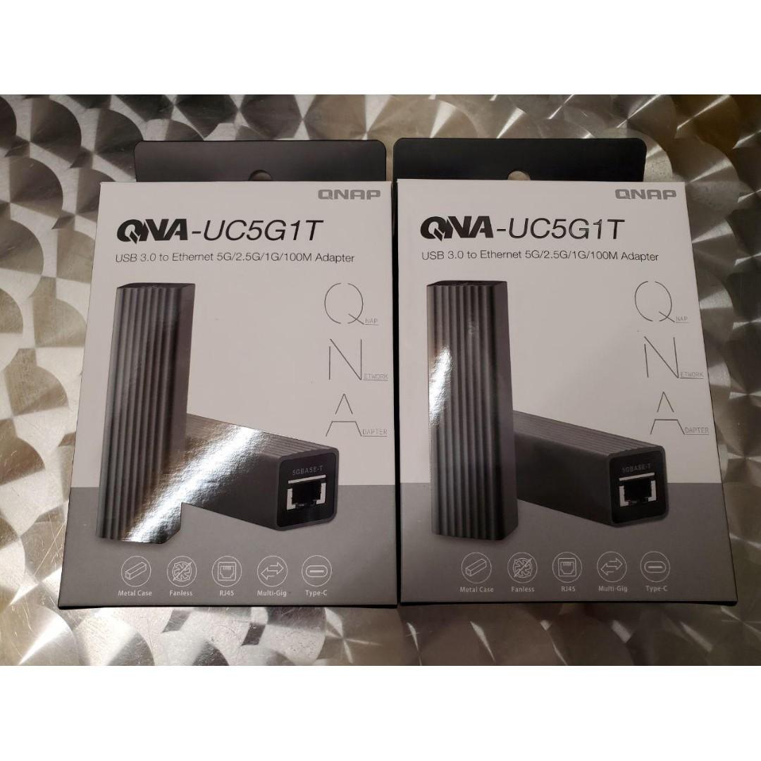 全新 QNAP QNA-UC5G1T USB 3.0 5GbE 網路卡, 電腦＆科技, 電腦周邊及配件, 硬碟及儲存器 - Carousell