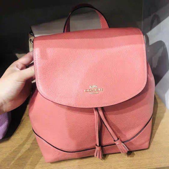 Coach elle backpack on sale pink