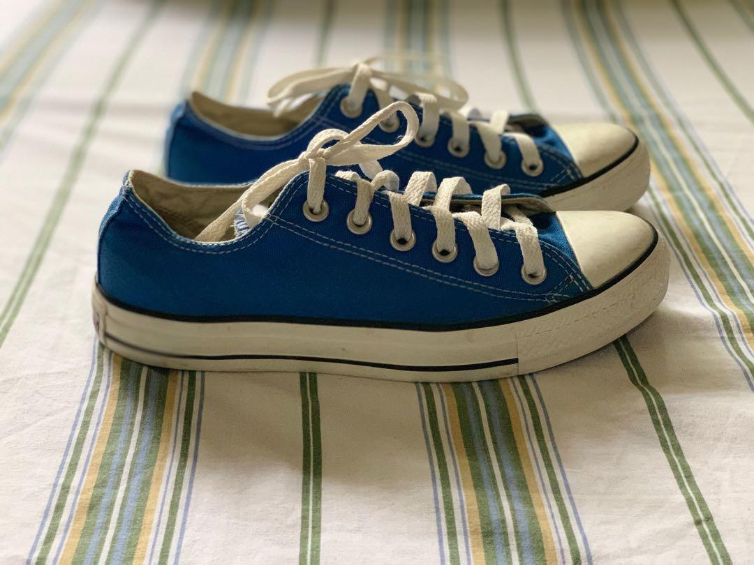 converse royal blue low