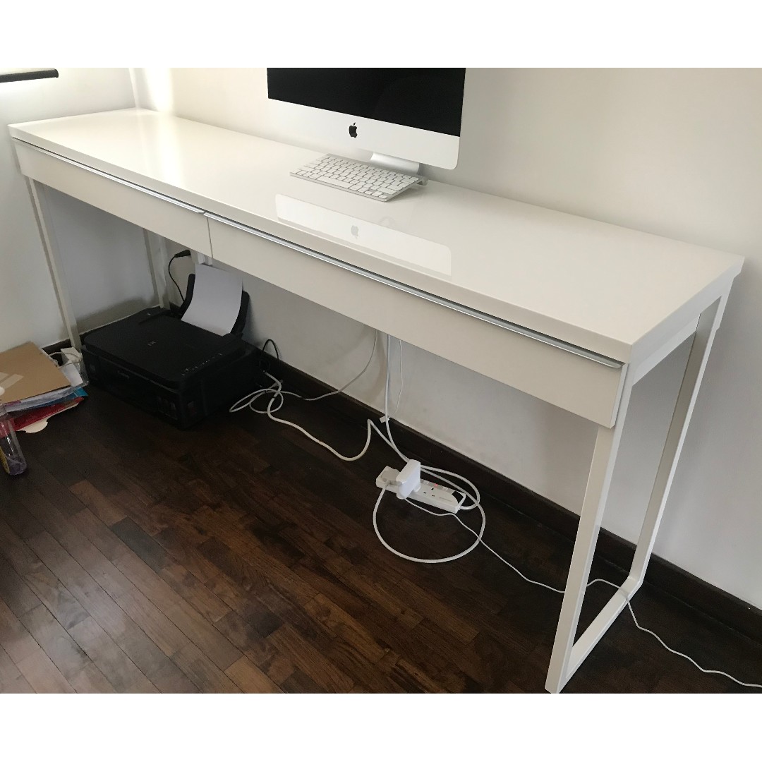 besta burs white desk