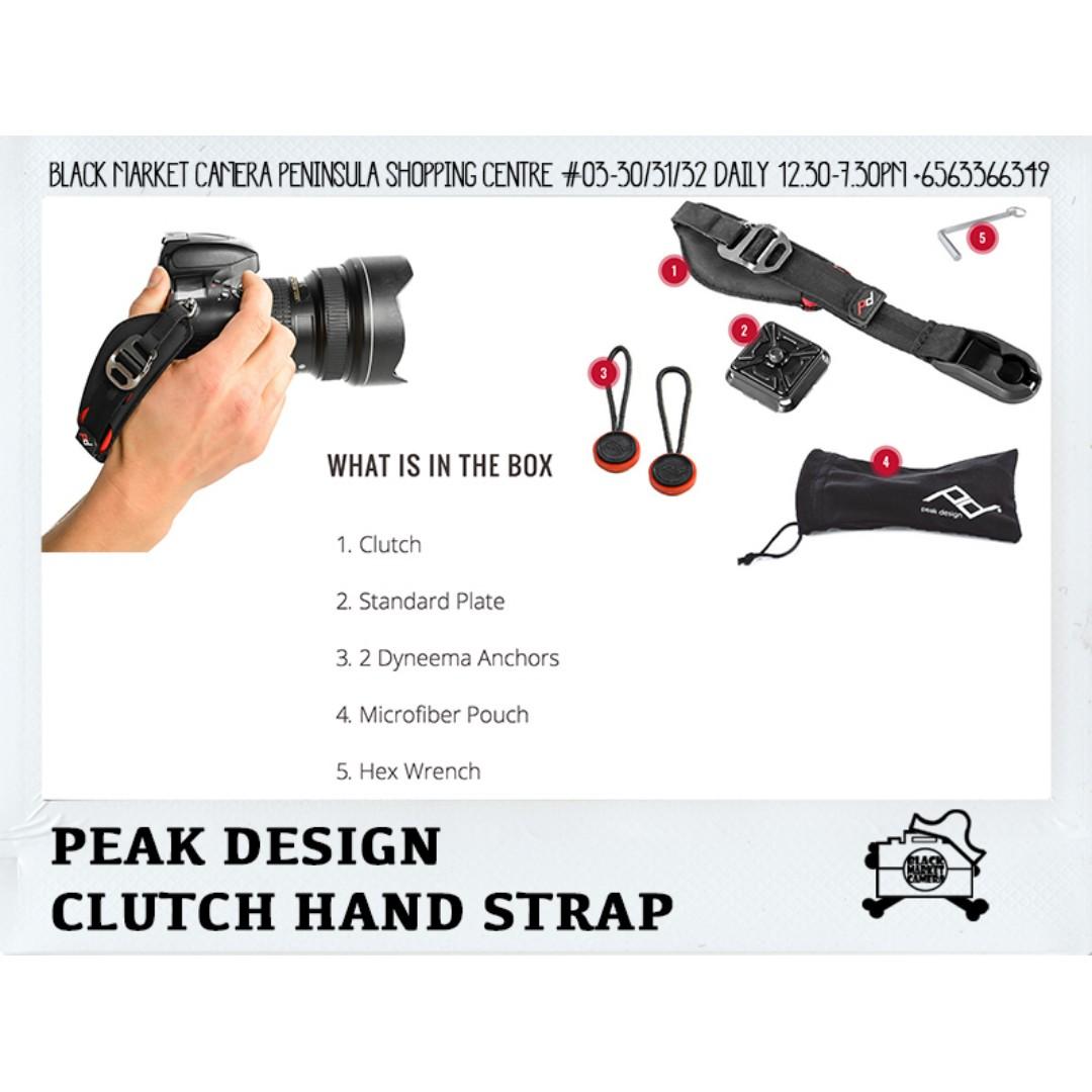 [BMC] Peak Design Clutch Camera Hand Strap CL3 *Official Local