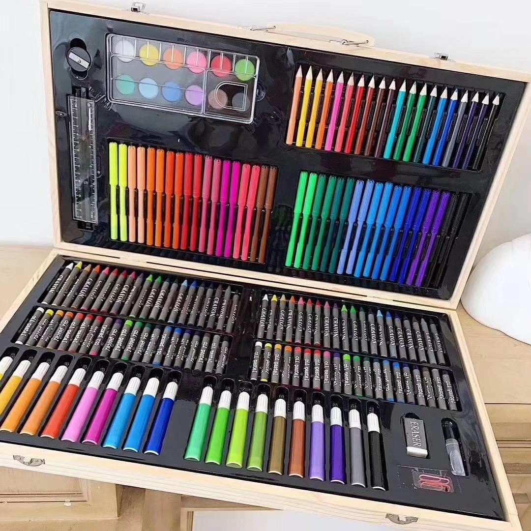 Children Stationary Set Gift Color Pencil Crayon Drawing Pen