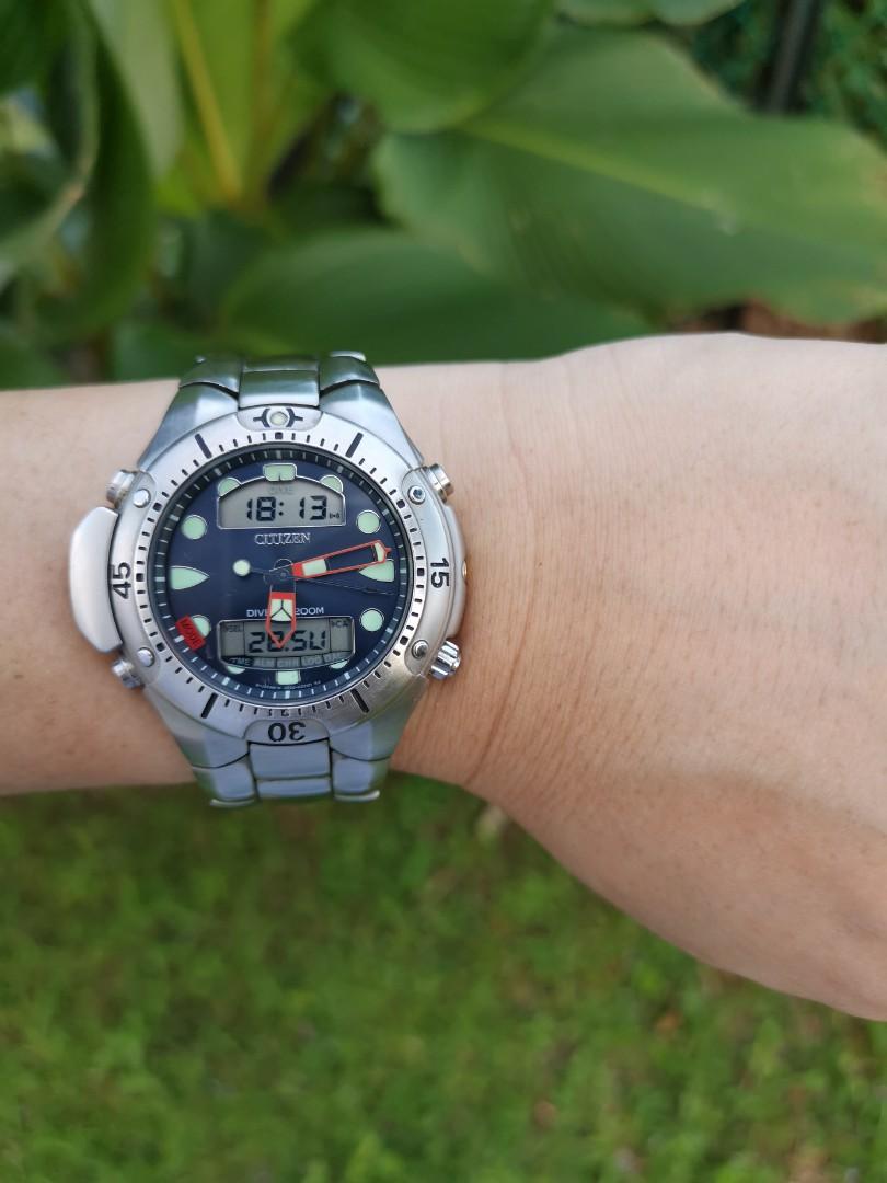 Citizen Promaster Aqualand C500 Depth Meter Dive Watch, Men's Fashion