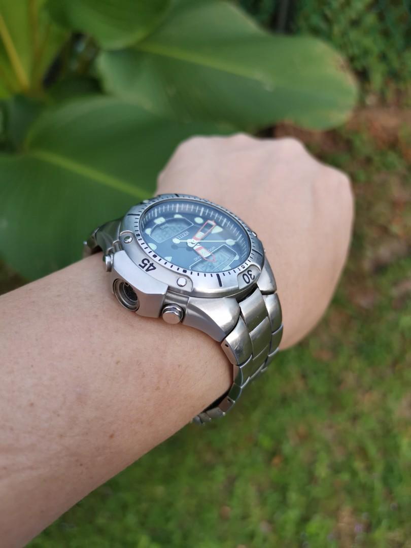 Citizen Promaster Aqualand C500 Depth Meter Dive Watch, Men's Fashion,  Watches & Accessories, Watches on Carousell