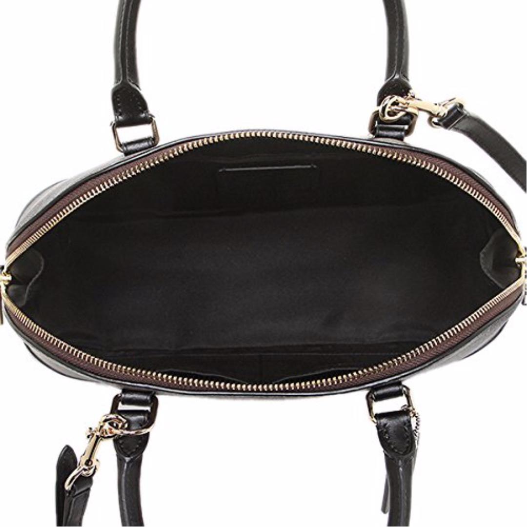 Coach Handbag Sierra Satchel With Og Box Premium Quality (Coffee Black)  (CS639) - KDB Deals
