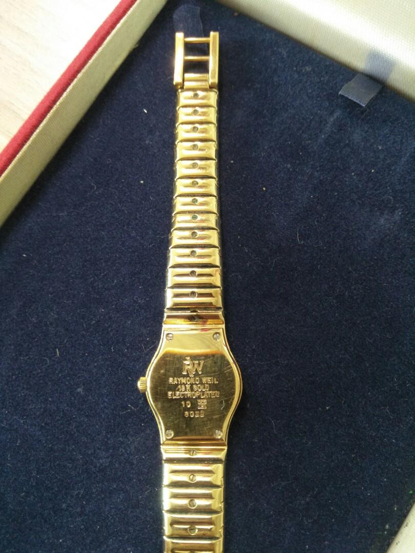 Di Jual Jam Tangan Raymond Weil Rw 18k Gold Electroplated Wanita Original