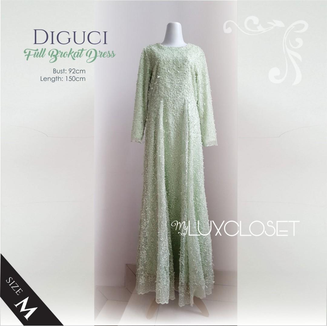 DIGUCI Full Brokat Dress ShopbackCarousell Fesyen Wanita