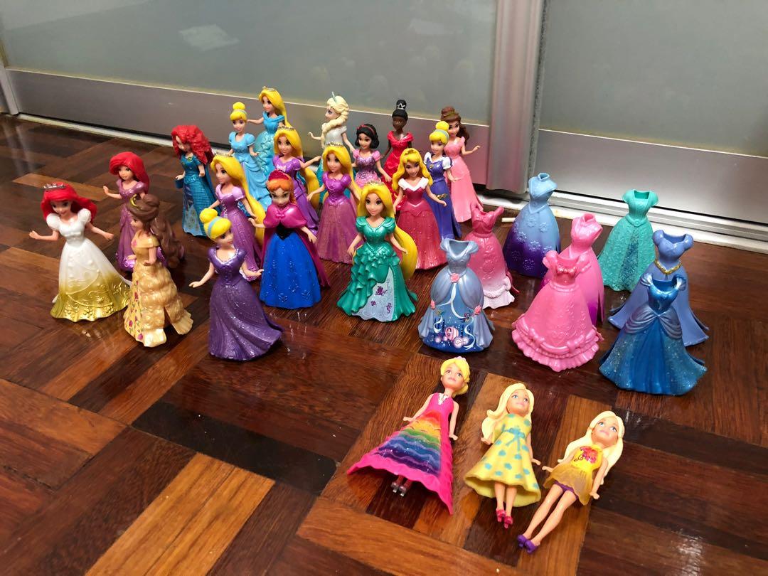 disney princess clip on dress dolls