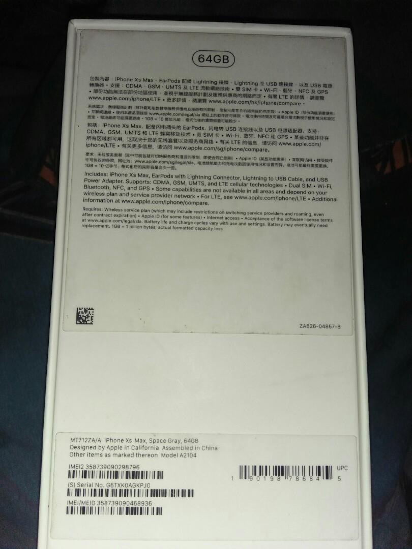 Dus Box Iphone Xs Max Mobile Phones Tablets Iphone Iphone X