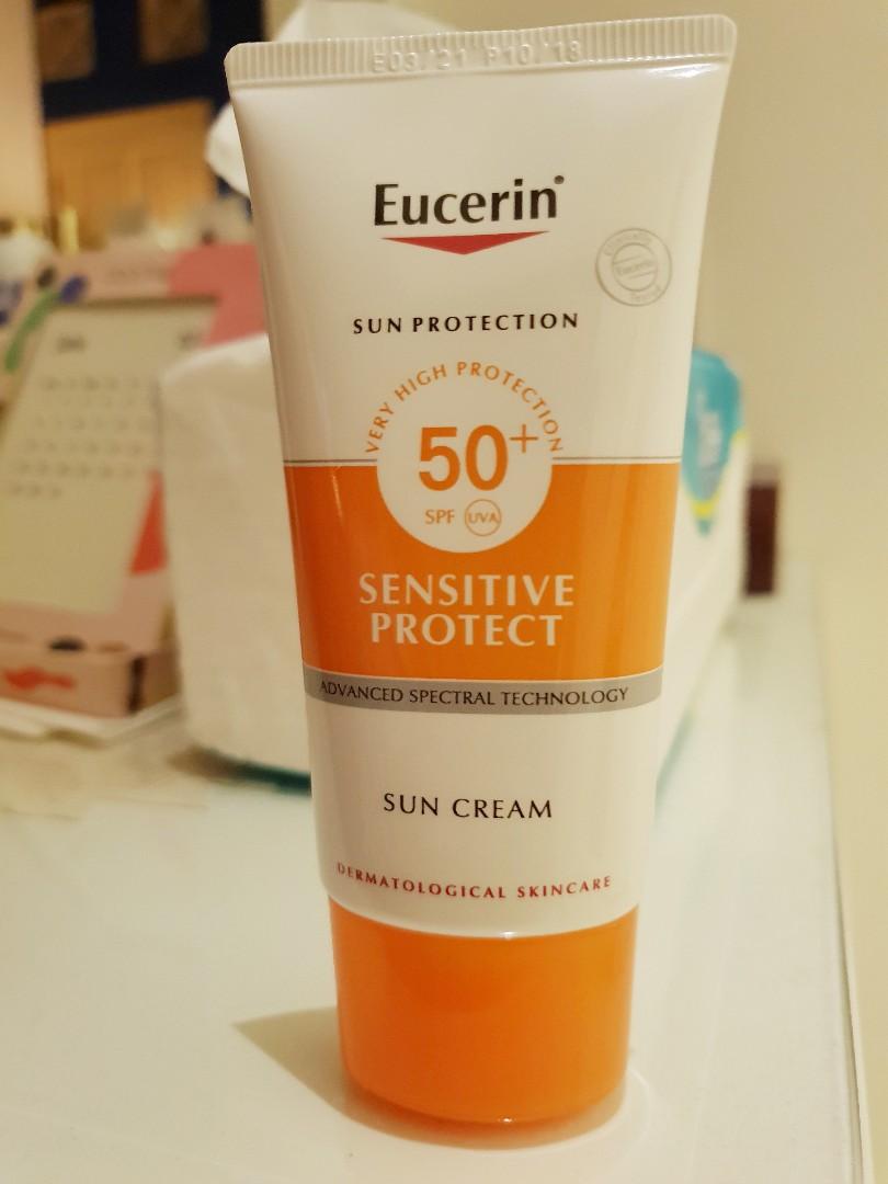 Eucerin Sun Cream Spf 50 Kesehatan Kecantikan Kulit Sabun Tubuh Di Carousell