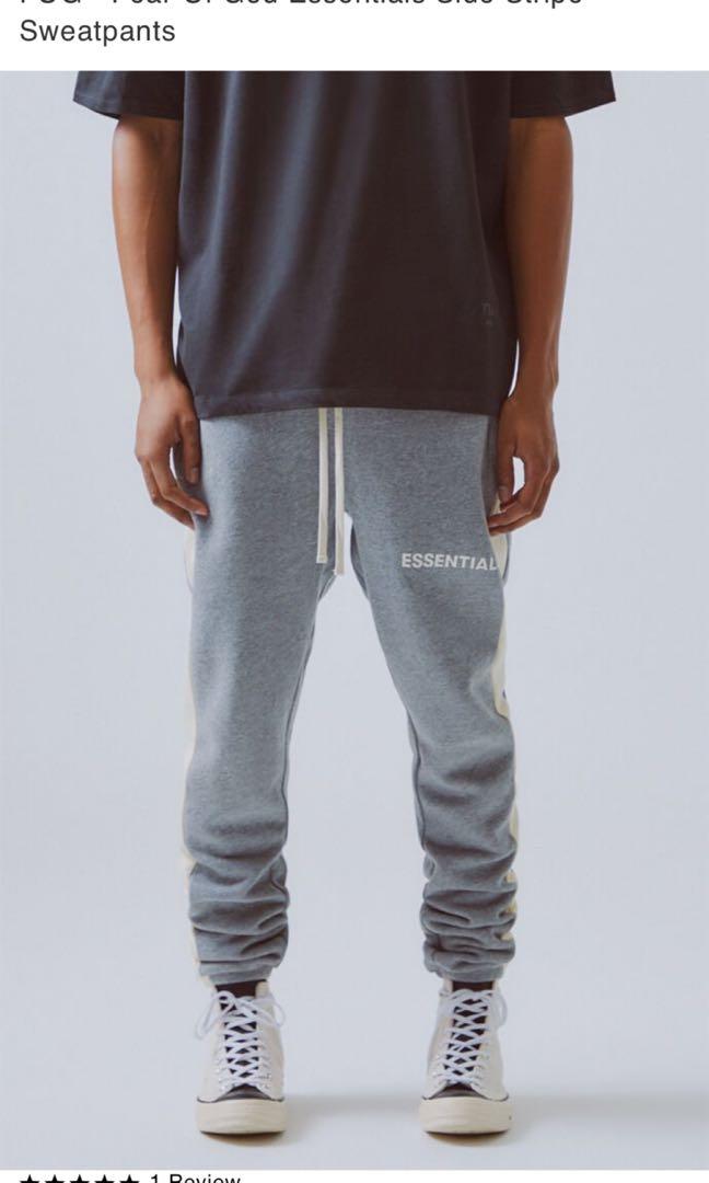 fog essentials side stripe sweatpants