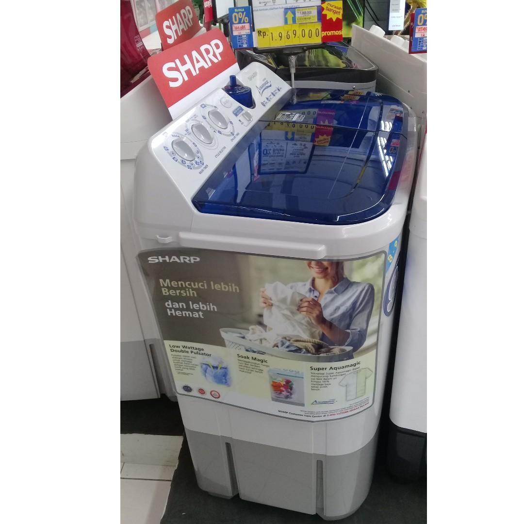 Free 1x Cicilan No Dp Kredit Mesin Cuci Sharp Est97cm Elektronik Lainnya Di Carousell