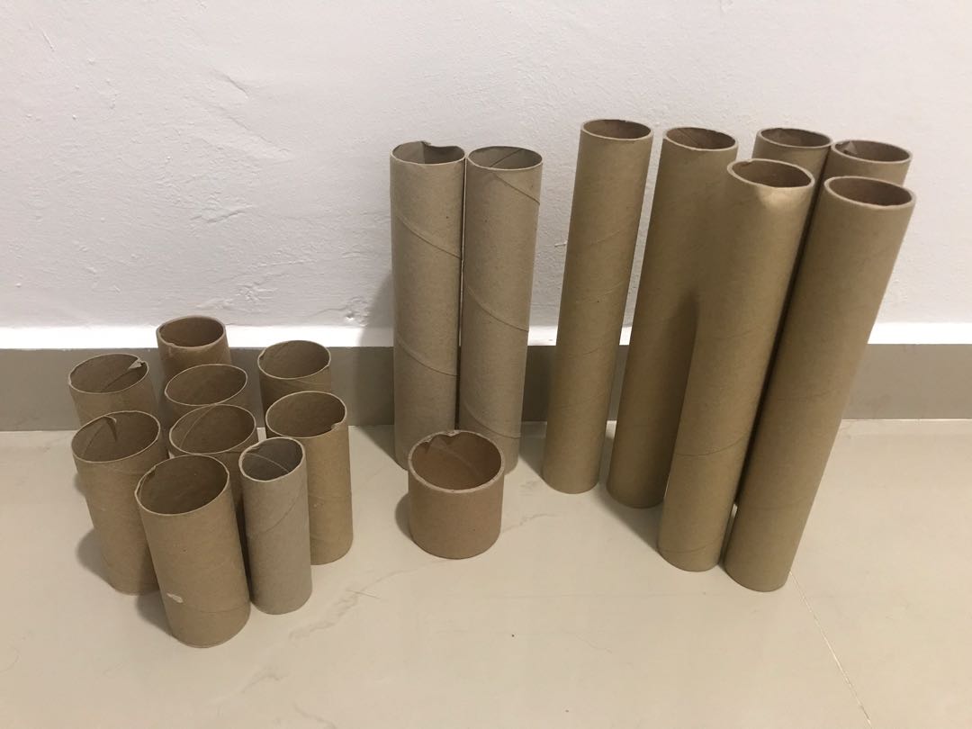 FREE cardboard tubes, Hobbies & Toys, Stationery & Craft, Craft Supplies & Tools on Carousell
