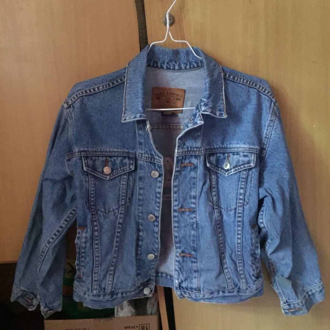 Jaket denim gap clearance