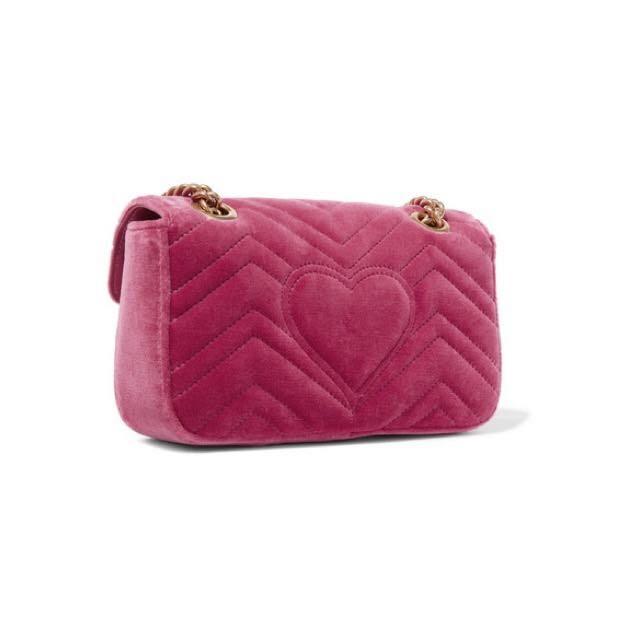 Gg marmont mini quilted velvet shoulder bag online